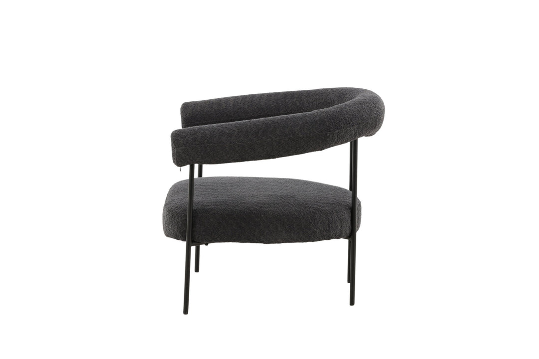 Vind Hökåsen x Josefin Lustig - Arm Chair - Dark Grey Boucle
