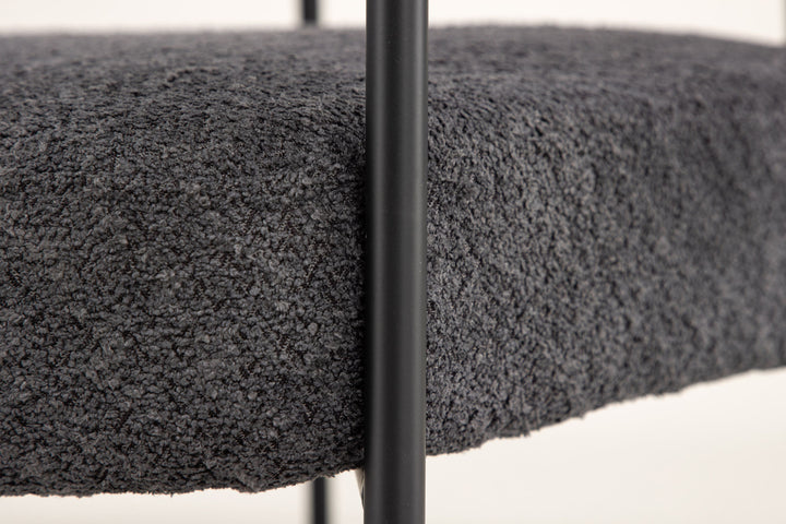 Vind Hökåsen x Josefin Lustig - Arm Chair - Dark Grey Boucle