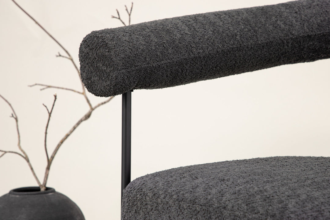 Vind Hökåsen x Josefin Lustig - Arm Chair - Dark Grey Boucle