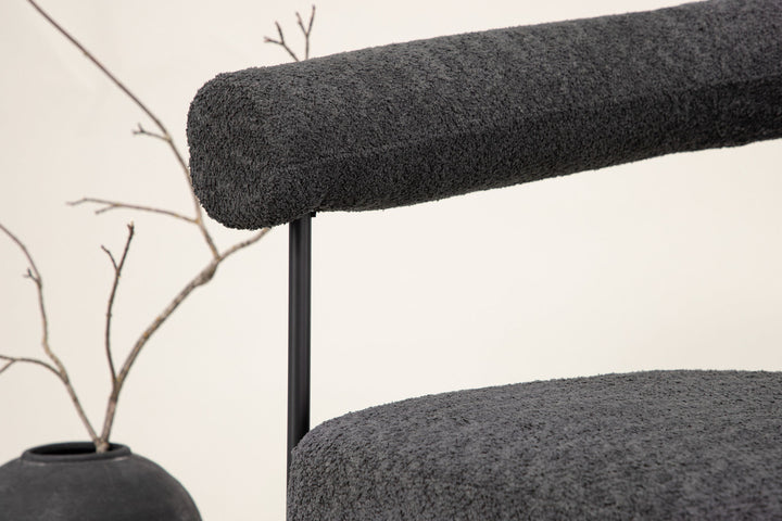 Vind Hökåsen x Josefin Lustig - Arm Chair - Dark Grey Boucle