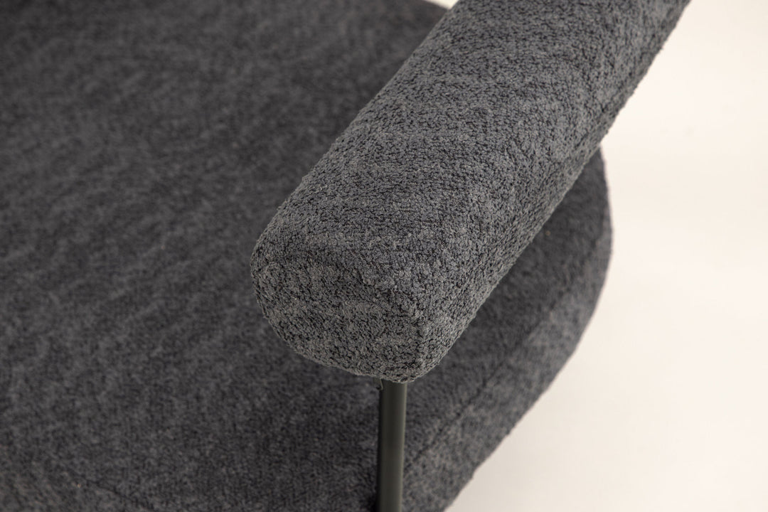 Vind Hökåsen x Josefin Lustig - Arm Chair - Dark Grey Boucle