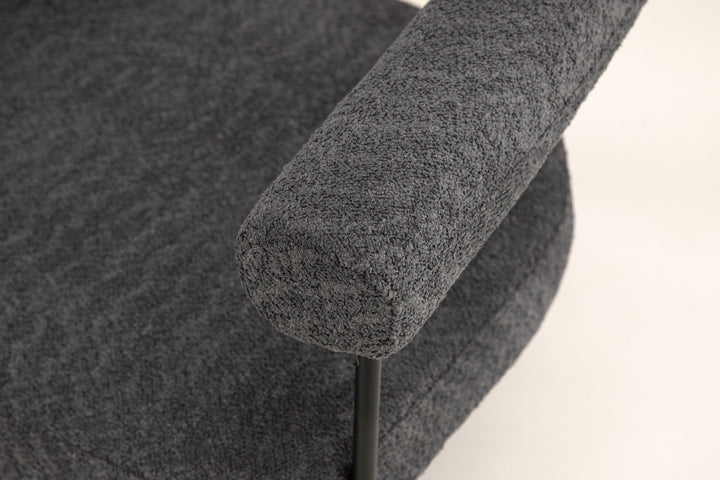 Vind Hökåsen x Josefin Lustig - Arm Chair - Dark Grey Boucle