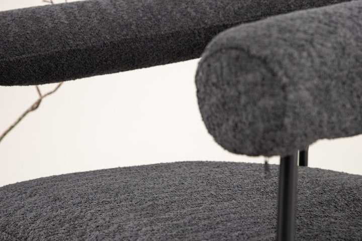 Vind Hökåsen x Josefin Lustig - Arm Chair - Dark Grey Boucle