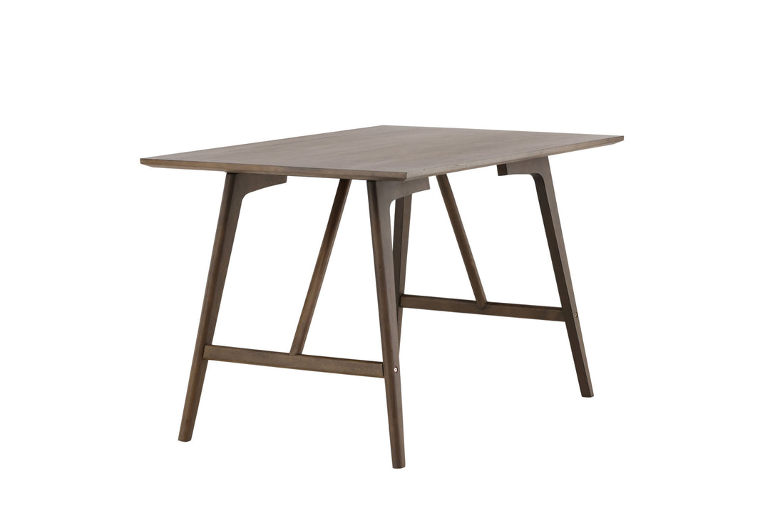 Venture Home Kaseidon Dining Table - Rubberwood / Dark Brown MDF