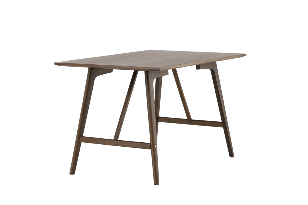 Venture Home Kaseidon Dining Table - Rubberwood / Dark Brown MDF