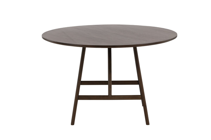 Venture Home Kaseidon Dining Table - Round - Rubberwood / Dark Brown MDF