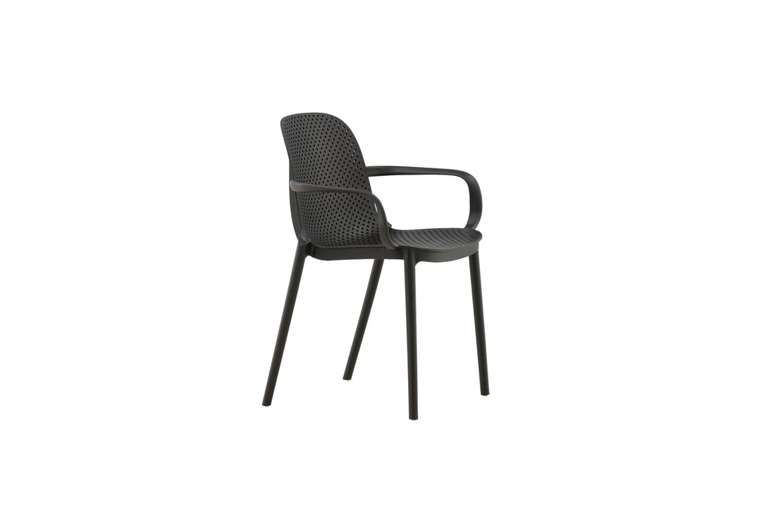 Venture Home Baltimore Dining Chair - Black / Black Plastic