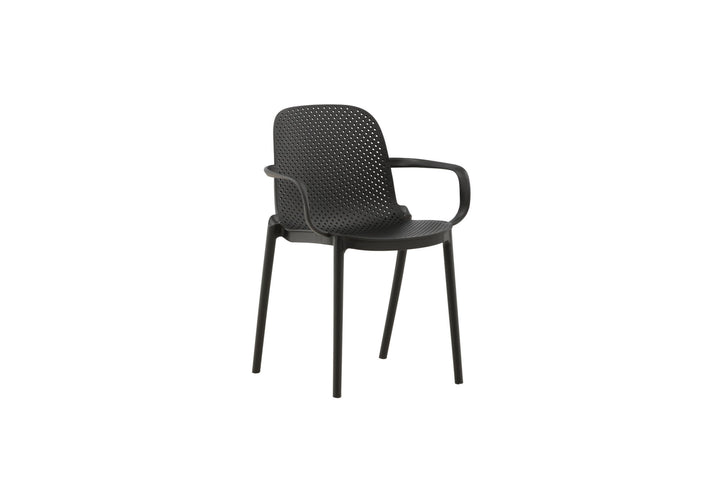 Venture Home Baltimore Dining Chair - Black / Black Plastic
