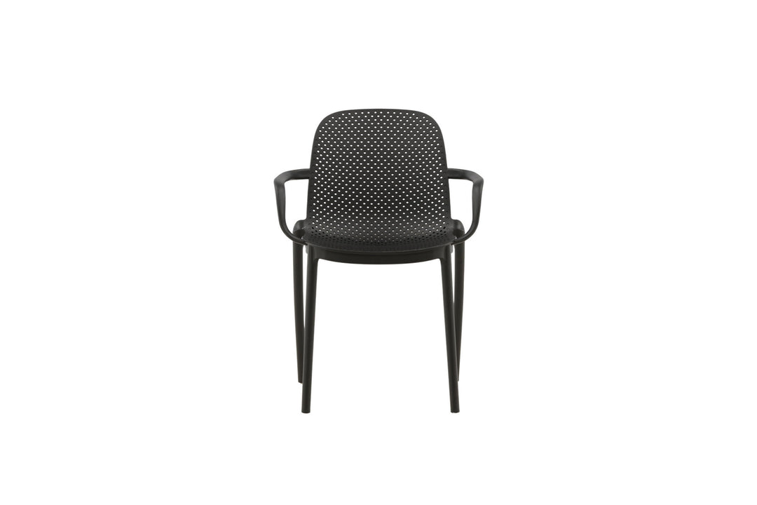 Venture Home Baltimore Dining Chair - Black / Black Plastic