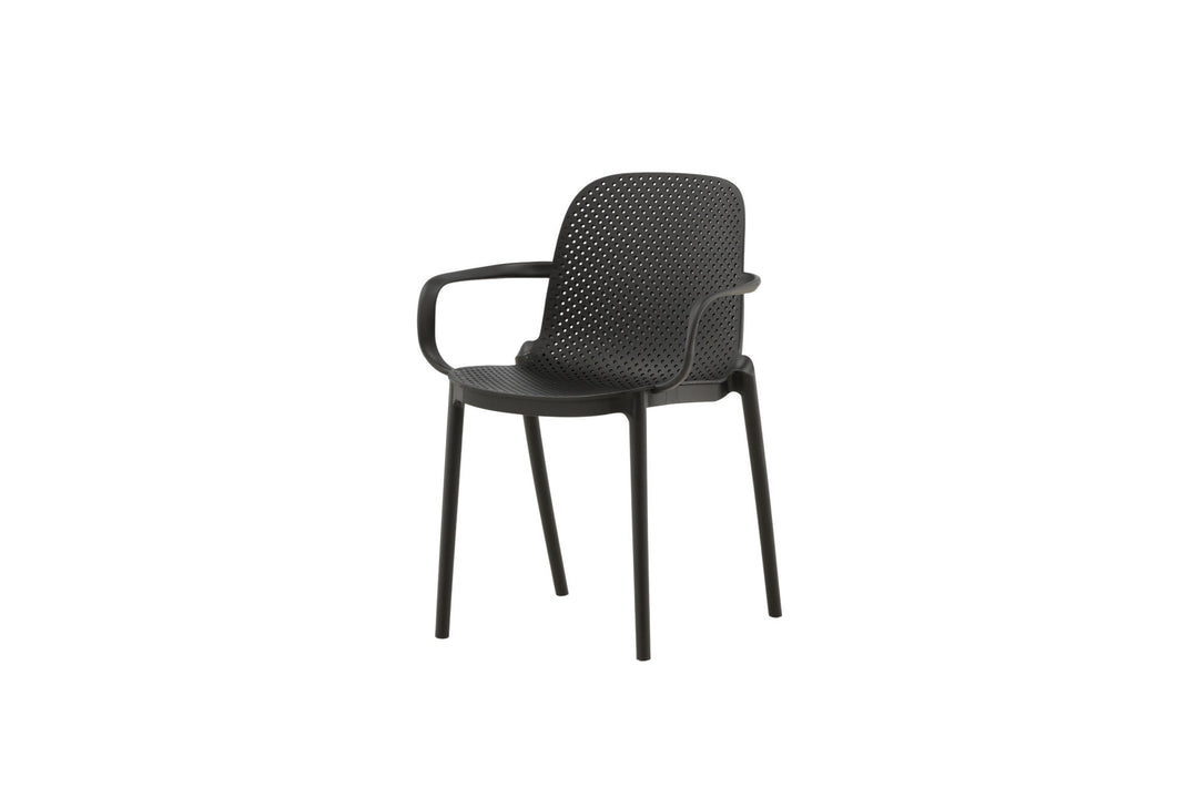 Venture Home Baltimore Dining Chair - Black / Black Plastic
