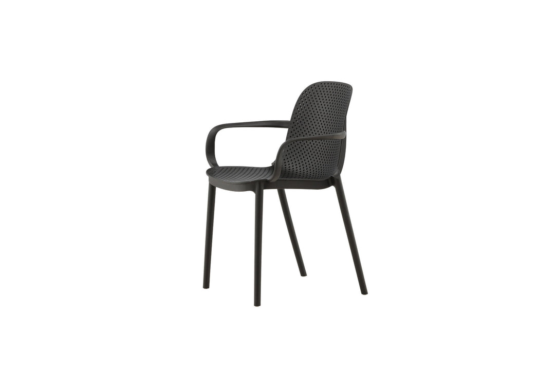 Venture Home Baltimore Dining Chair - Black / Black Plastic
