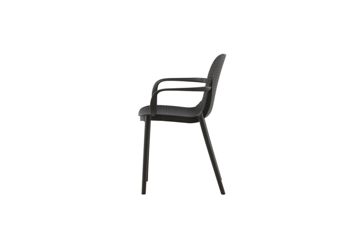 Venture Home Baltimore Dining Chair - Black / Black Plastic