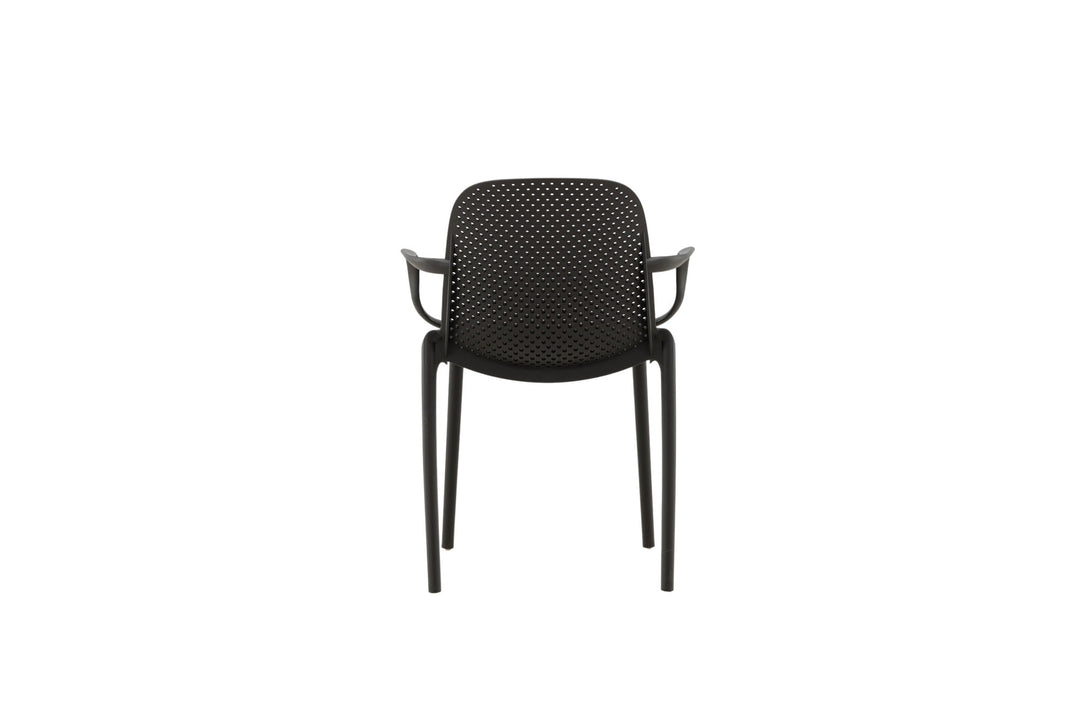 Venture Home Baltimore Dining Chair - Black / Black Plastic