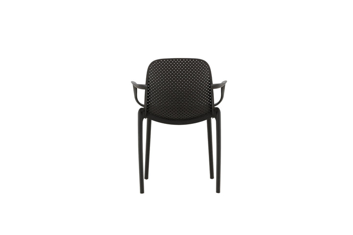 Venture Home Baltimore Dining Chair - Black / Black Plastic