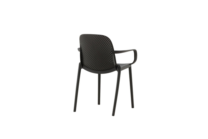 Venture Home Baltimore Dining Chair - Black / Black Plastic