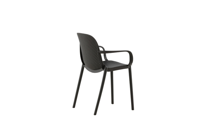 Venture Home Baltimore Dining Chair - Black / Black Plastic