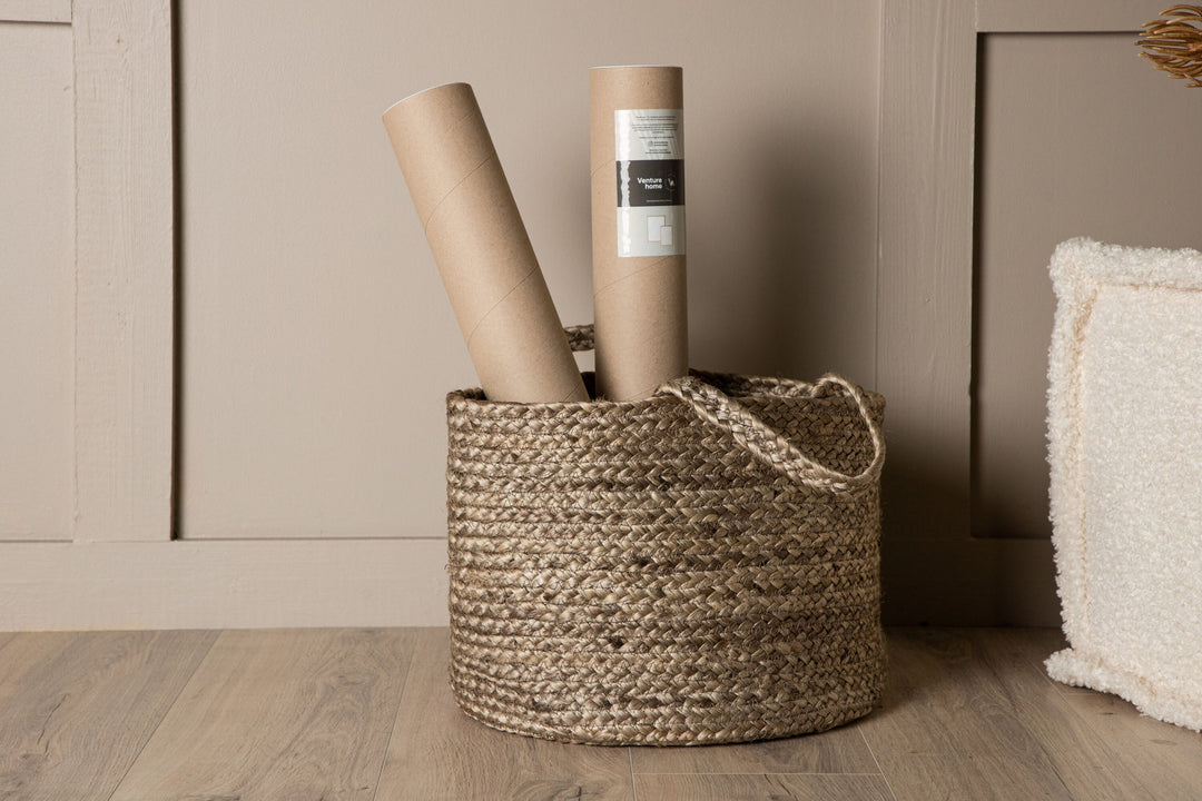 Venture Home Bhopal Jute - 28*ø35- -Round-Black