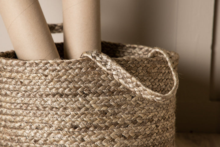 Venture Home Bhopal Jute - 28*ø35- -Round-Black
