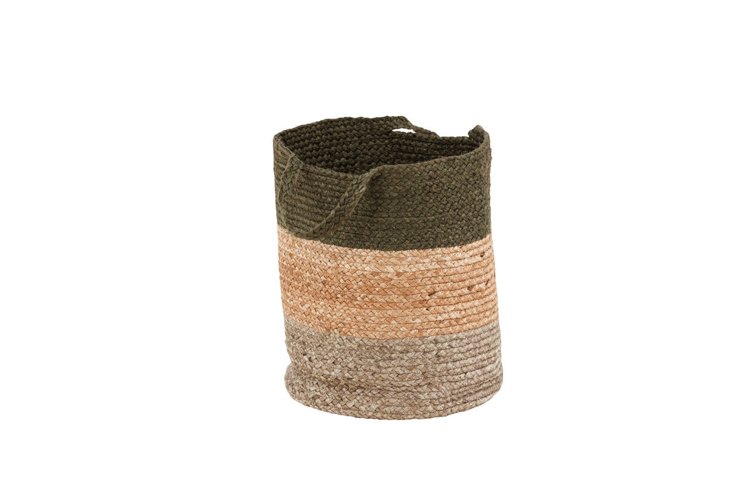 Venture Home Kanpur Jute - 45*ø35- -Round-Natural/Green