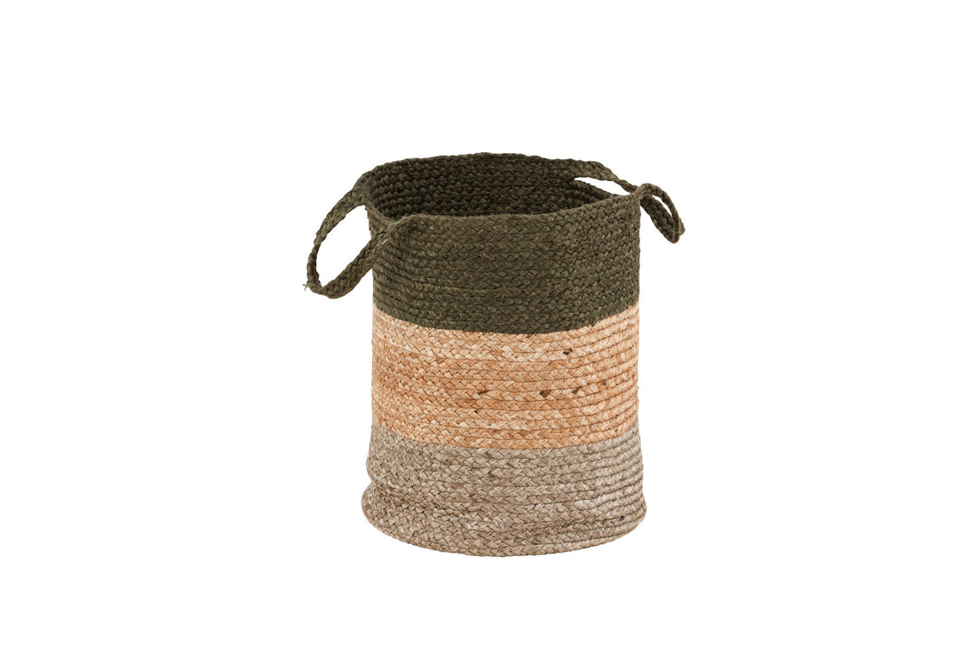 Venture Home Kanpur Jute - 45*ø35- -Round-Natural/Green