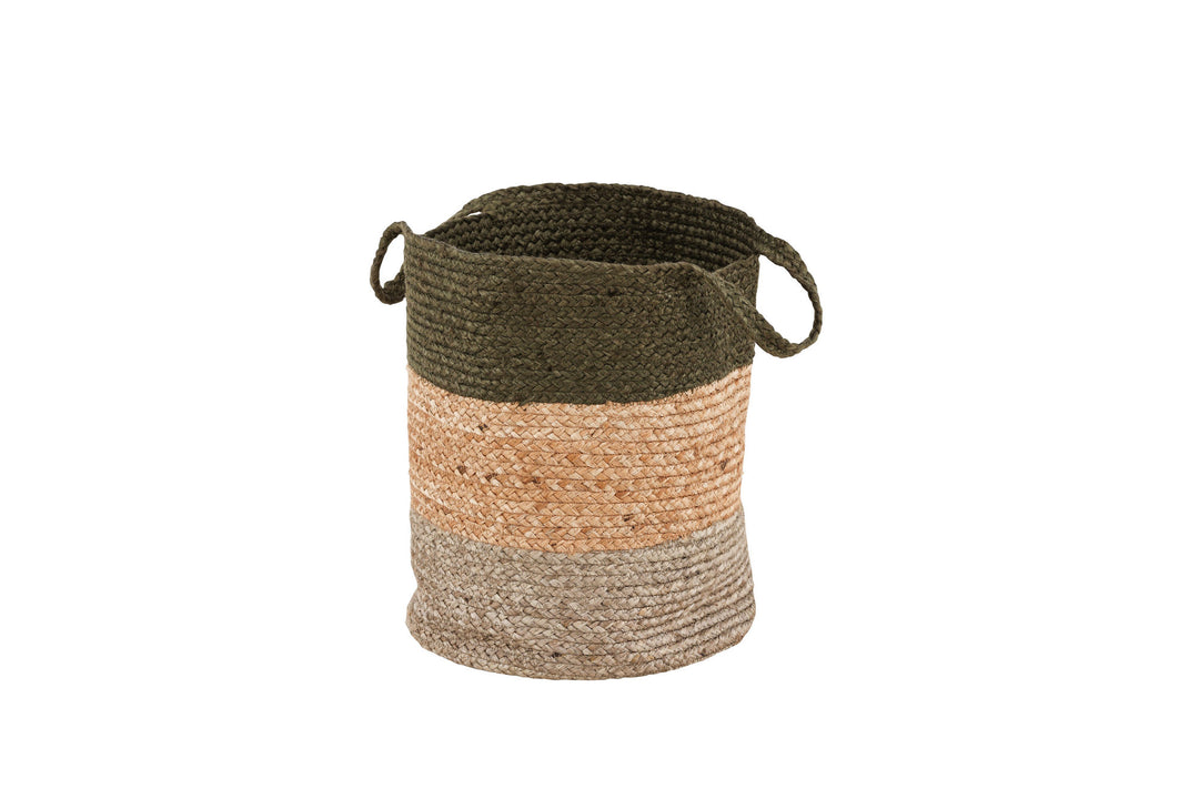 Venture Home Kanpur Jute - 45*ø35- -Round-Natural/Green