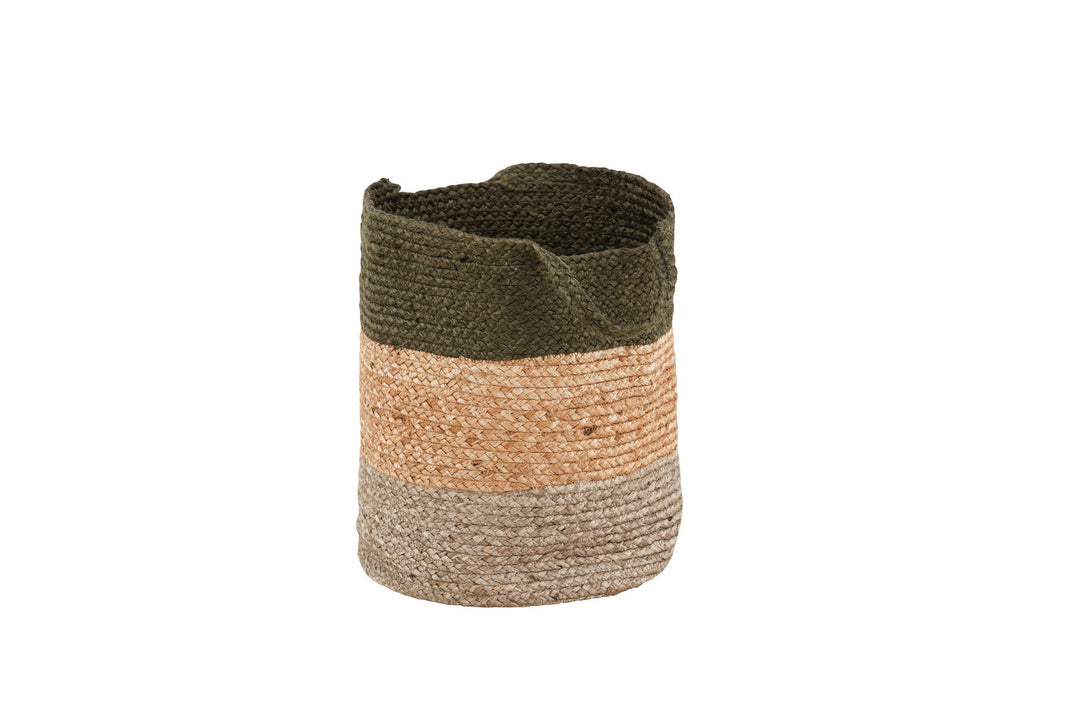 Venture Home Kanpur Jute - 45*ø35- -Round-Natural/Green