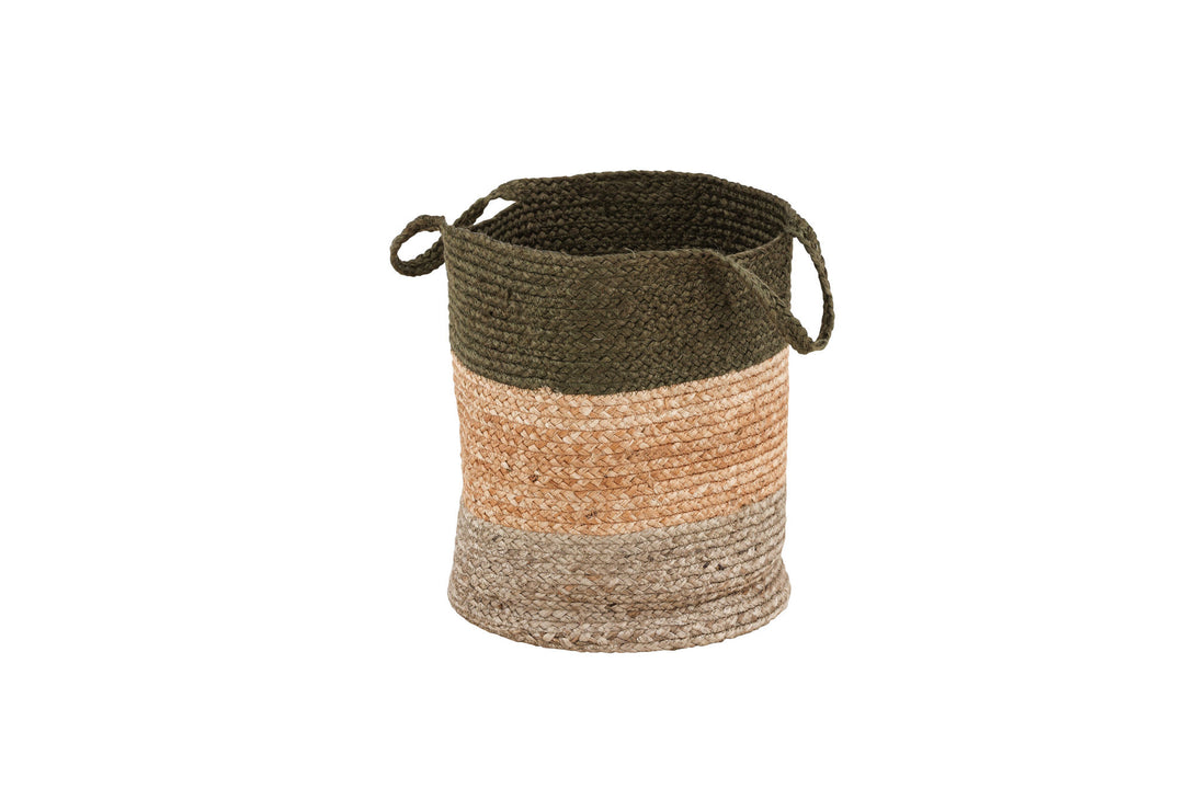 Venture Home Kanpur Jute - 45*ø35- -Round-Natural/Green