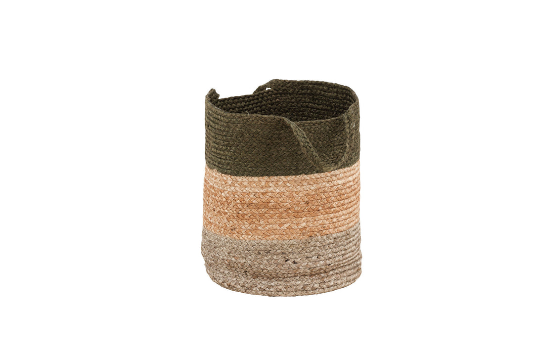 Venture Home Kanpur Jute - 45*ø35- -Round-Natural/Green