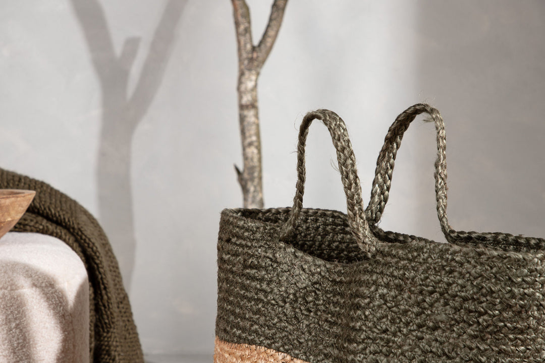 Venture Home Kanpur Jute - 45*ø35- -Round-Natural/Green