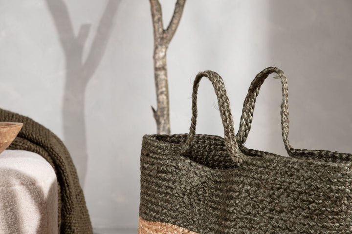 Venture Home Kanpur Jute - 45*ø35- -Round-Natural/Green