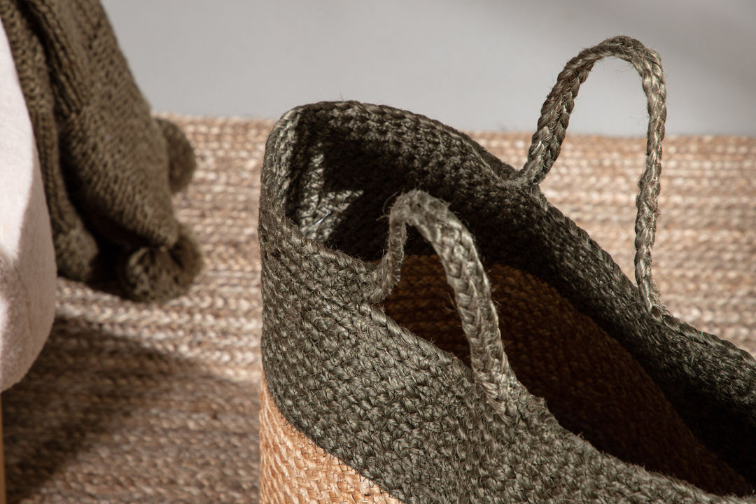 Venture Home Kanpur Jute - 45*ø35- -Round-Natural/Green