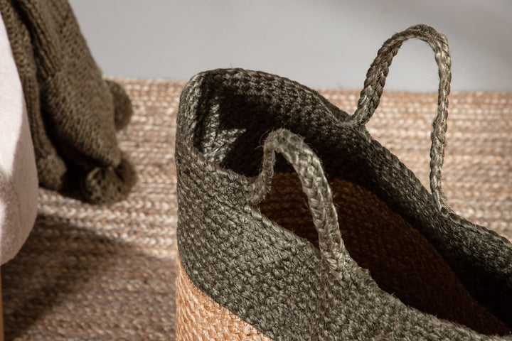 Venture Home Kanpur Jute - 45*ø35- -Round-Natural/Green