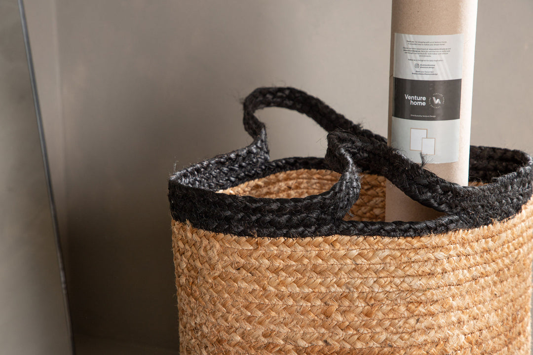 Venture Home Pune Jute - 50*ø35- -Round-Natural/Black