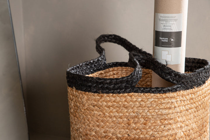 Venture Home Pune Jute - 50*ø35- -Round-Natural/Black