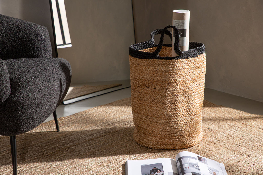 Venture Home Pune Jute - 50*ø35- -Round-Natural/Black