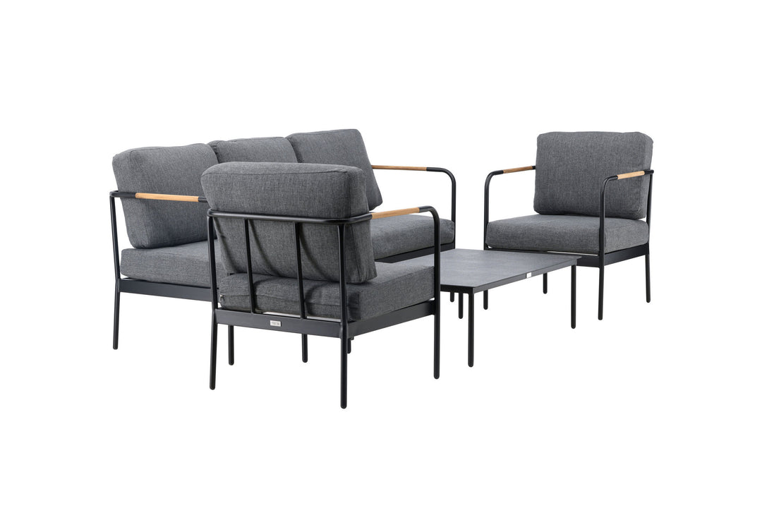 Venture Home Pehnna Sofaset Loungeset Steel - Black / Dark grey