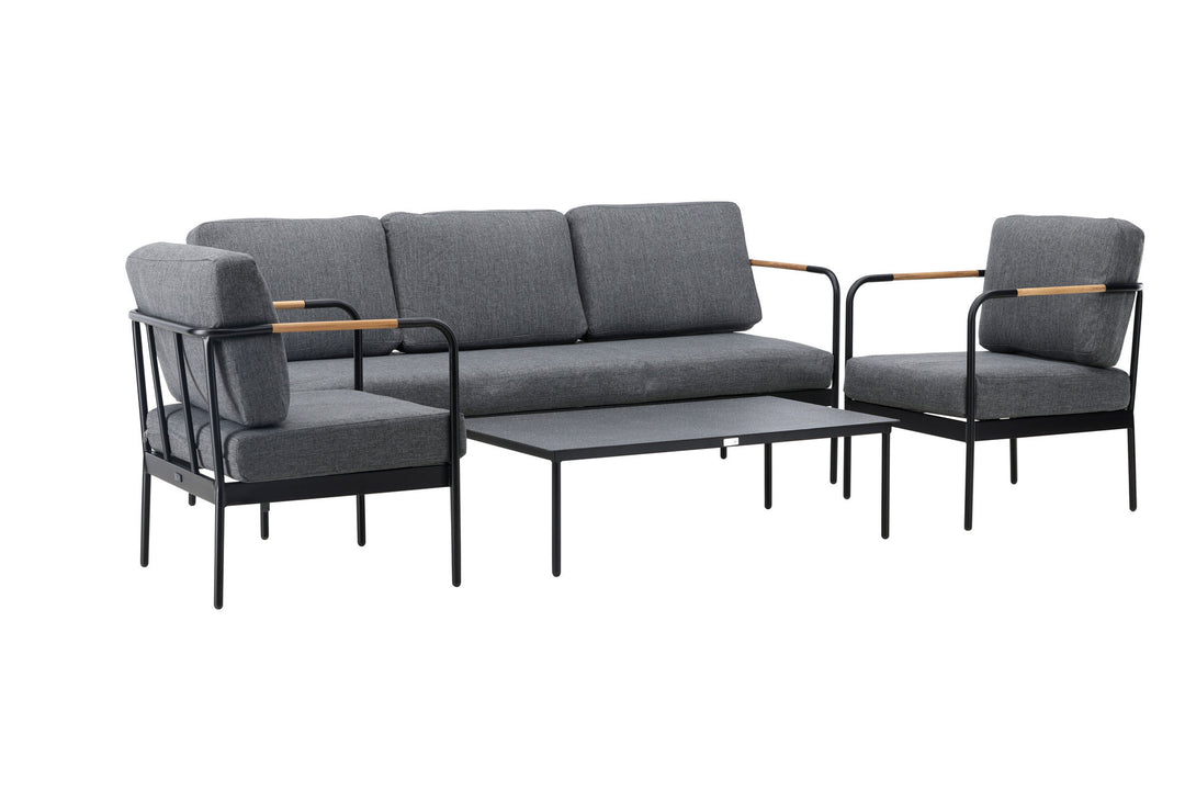 Venture Home Pehnna Sofaset Loungeset Steel - Black / Dark grey