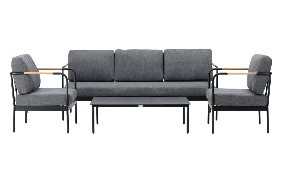 Venture Home Pehnna Sofaset Loungeset Steel - Black / Dark grey