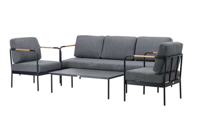 Venture Home Pehnna Sofaset Loungeset Steel - Black / Dark grey