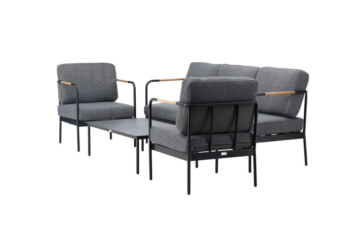 Venture Home Pehnna Sofaset Loungeset Steel - Black / Dark grey