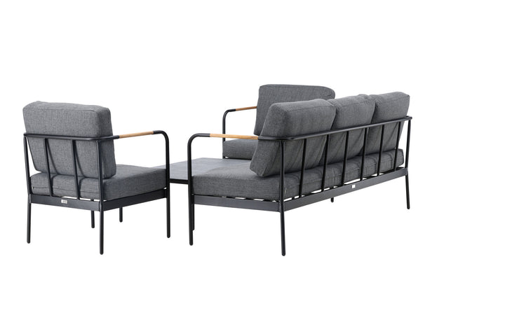 Venture Home Pehnna Sofaset Loungeset Steel - Black / Dark grey