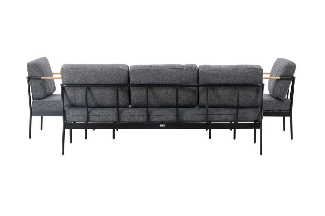 Venture Home Pehnna Sofaset Loungeset Steel - Black / Dark grey