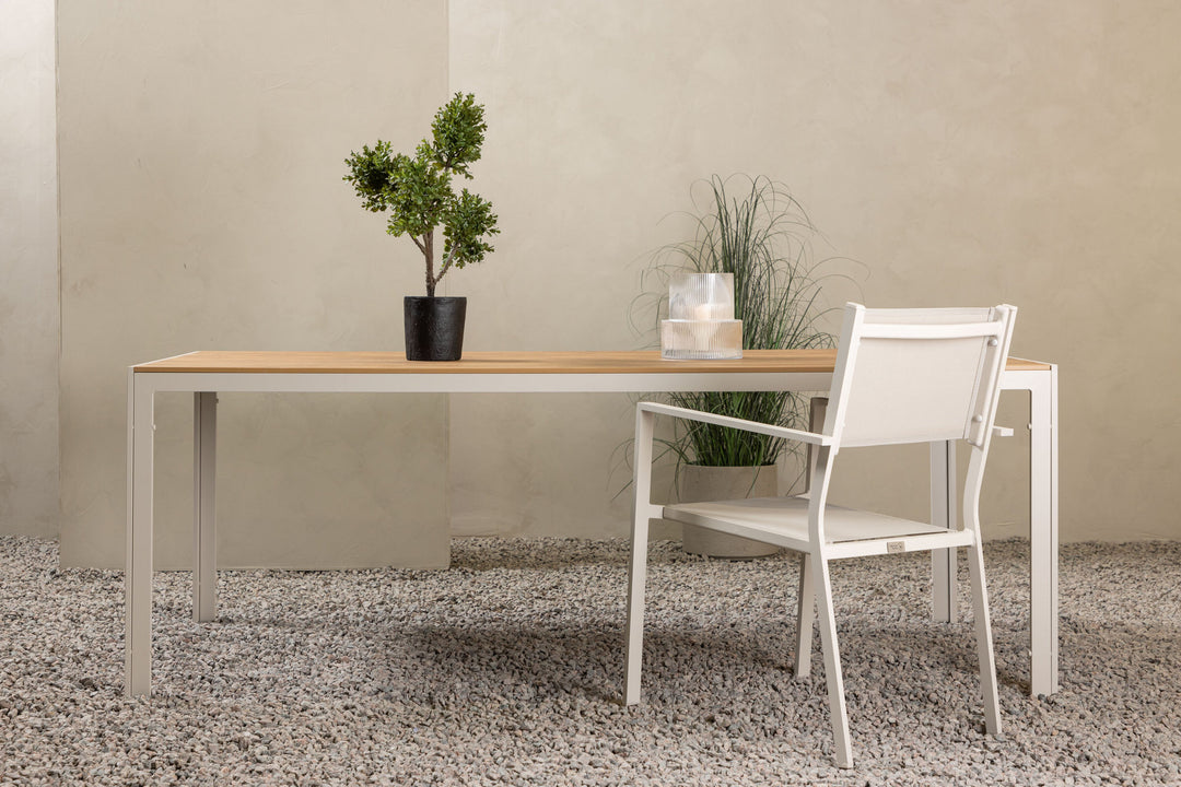 Venture Home Break Table 205*90 - Beige/Aintwood Teaklook