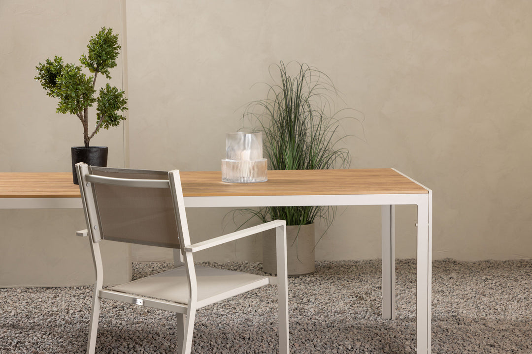 Venture Home Break Table 205*90 - Beige/Aintwood Teaklook