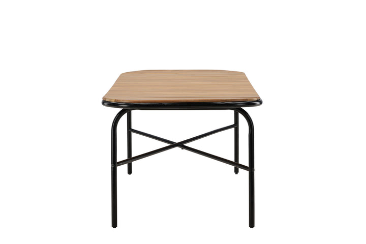 Venture Home Holmbeck Diningtable Steel - Black / Rectangular 90*200*75