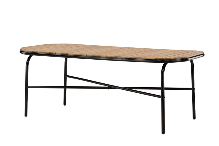 Venture Home Holmbeck Diningtable Steel - Black / Rectangular 90*200*75