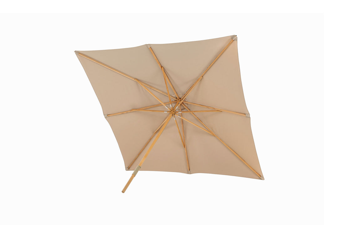 Venture Home Naxos Umbrella - 3*3m - Wood / Brown