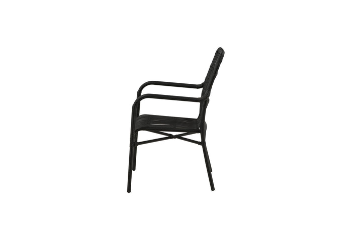 Venture Home Rizal Loungechair Alumnium - Black /