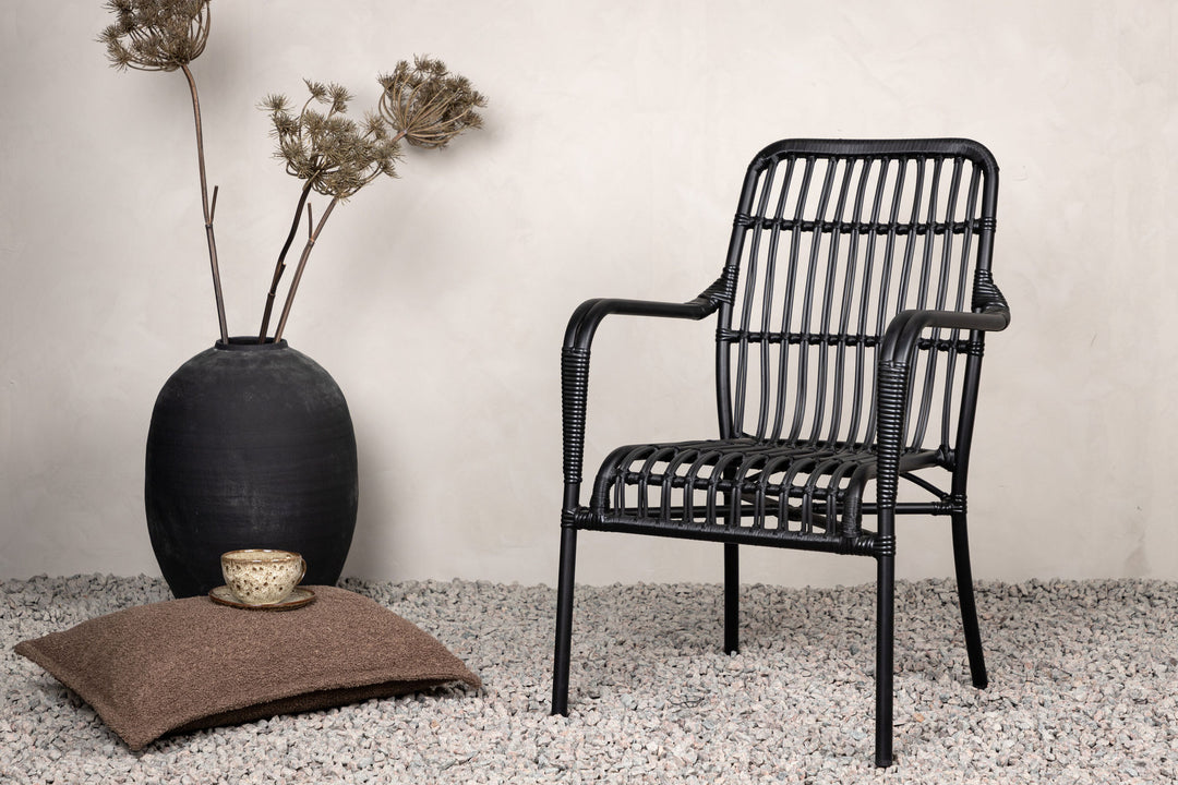 Venture Home Rizal Loungechair Alumnium - Black /