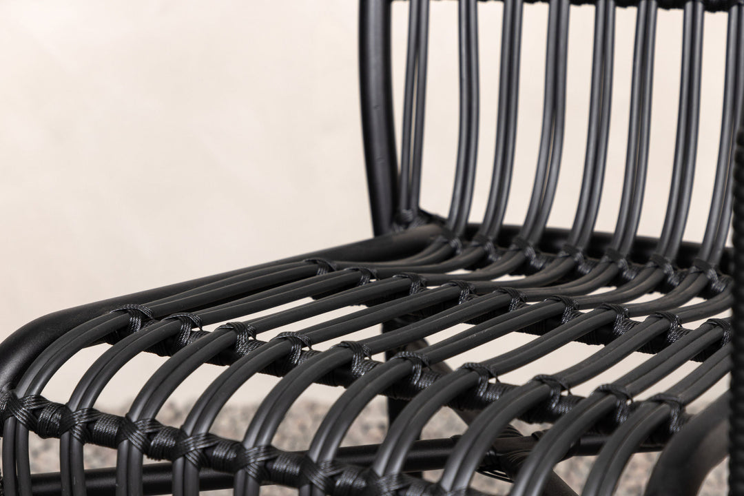 Venture Home Rizal Loungechair Alumnium - Black /